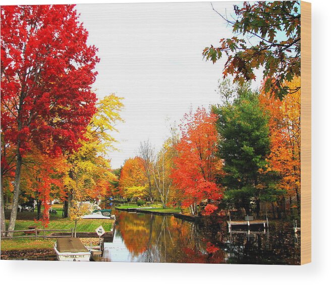 Canal Wood Print featuring the photograph Our Canal by Charlene Reinauer