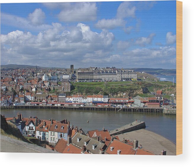 Cars Wood Print featuring the photograph Overlooking Whitby by Rod Johnson