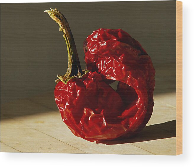 Vegetables Wood Print featuring the photograph Red Pepper by Joe Schofield