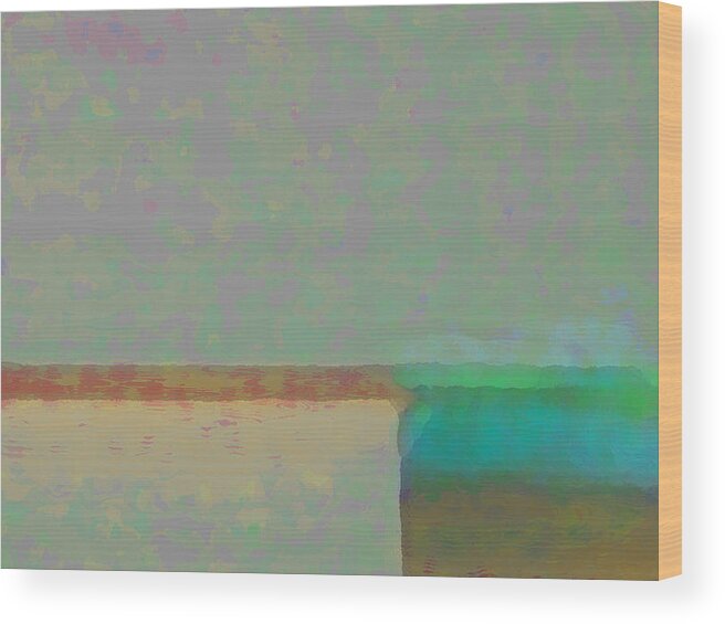 Abstract Wood Print featuring the digital art Rise by Richard Laeton
