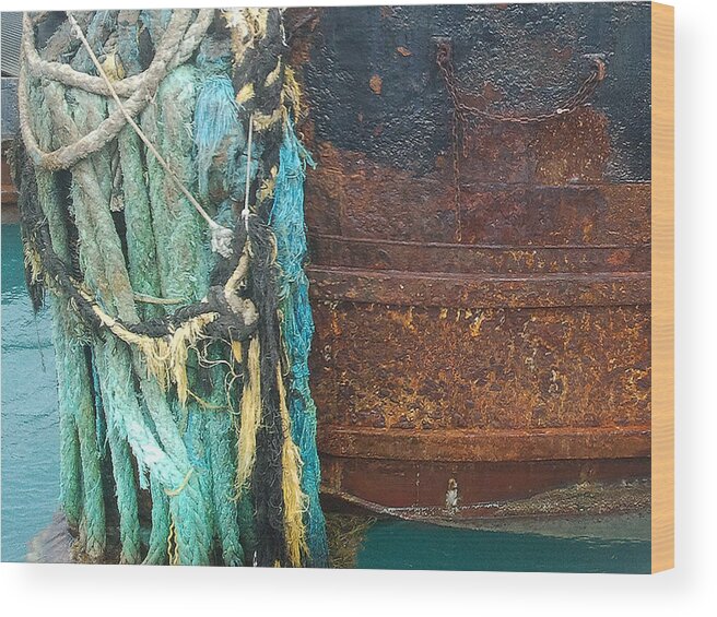 Steve Sperry Mighty Sight Studio Photo Art Wood Print featuring the photograph Rusting Away in Margarita-Ville by Steve Sperry