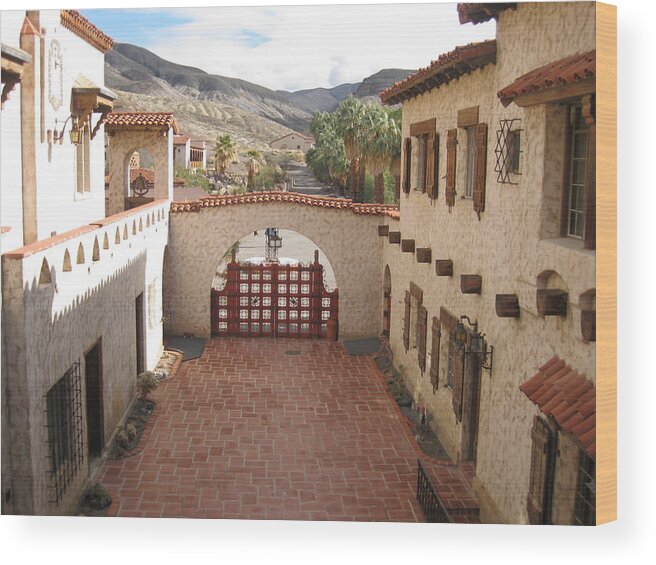 Arizona Photographs Wood Print featuring the photograph Scotty's Castle by Robert Margetts