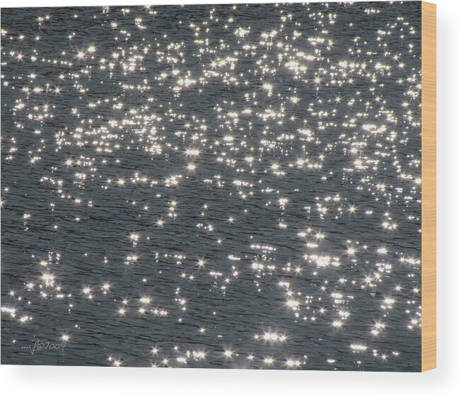 Shining Water Wood Print featuring the photograph Shining Water by Maciek Froncisz