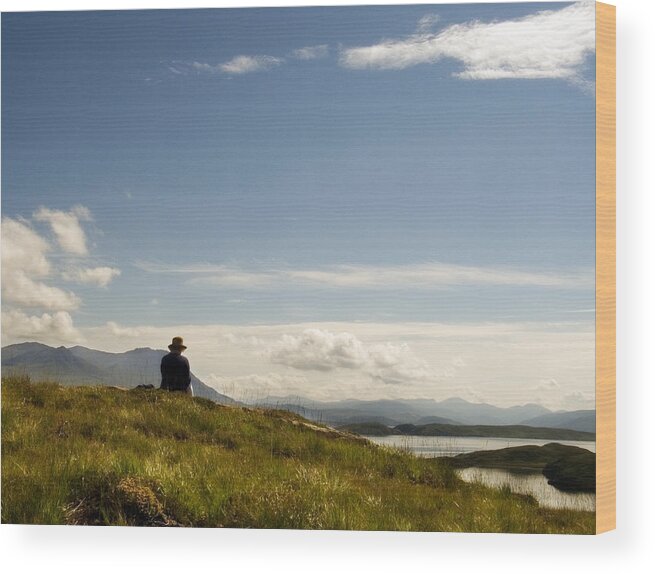 Solitary Wood Print featuring the photograph Summer Isles by David Harding