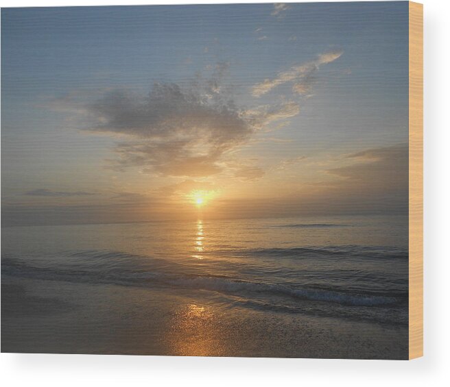 Sunrise Wood Print featuring the photograph Sun Salutation by Sheila Silverstein