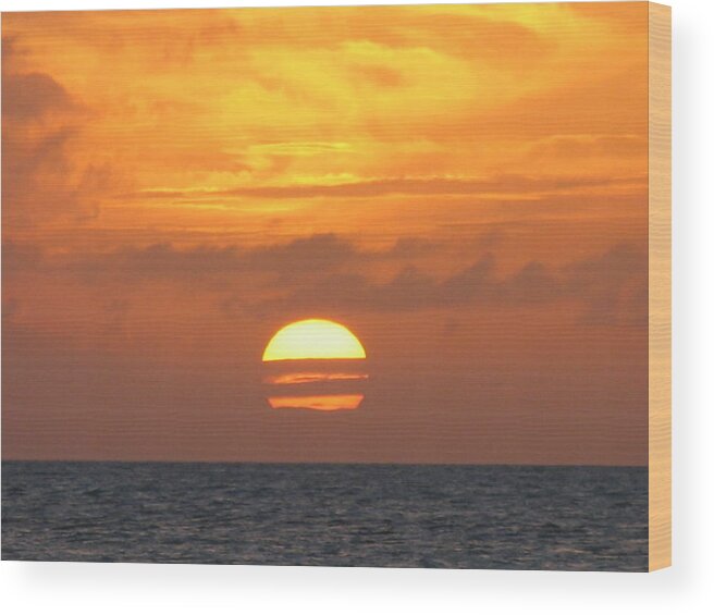 Sunset Wood Print featuring the photograph Sunset by Mark Norman