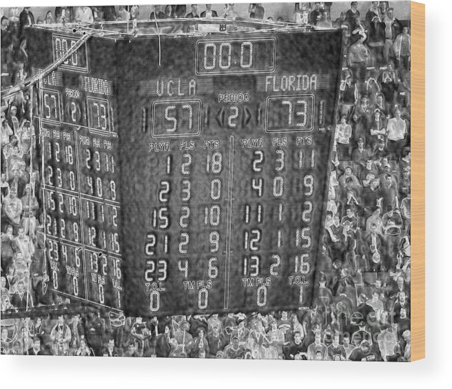 2006 Wood Print featuring the photograph The Final Score- N C A A Basketball by David Bearden