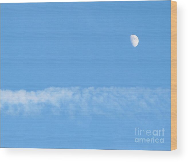 Nature Wood Print featuring the photograph The Magic Of The Moon by Valia Bradshaw