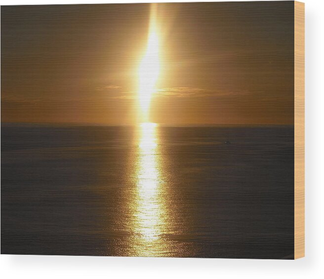 Tranquil Wood Print featuring the photograph Tranquil Sunset by Soraya Clarke