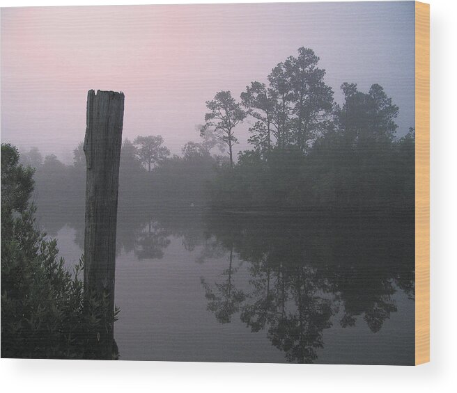 Pond Wood Print featuring the photograph Tranquility by Brian Wright