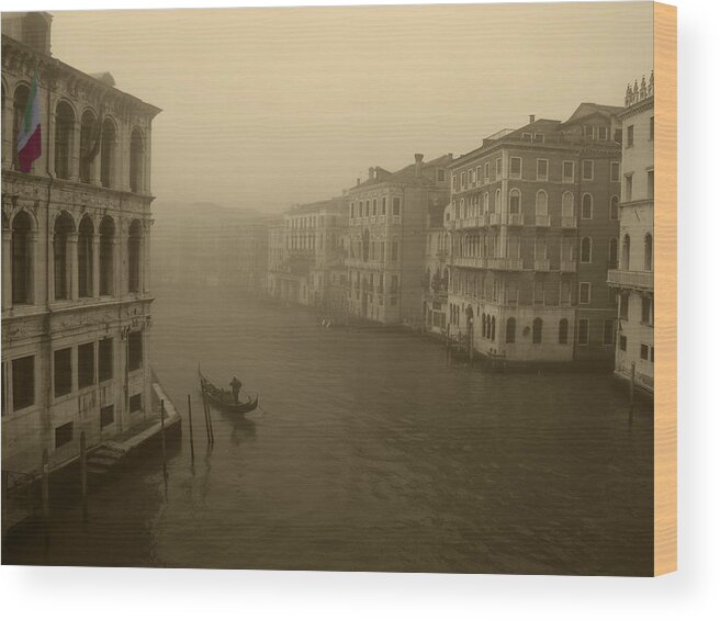 Venice Wood Print featuring the photograph Venice by David Gleeson