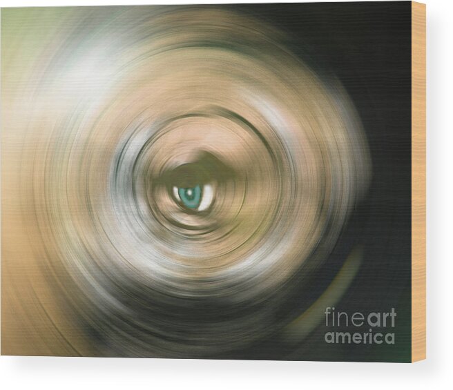 The Eye Wood Print featuring the photograph Watching You by Bruno Santoro