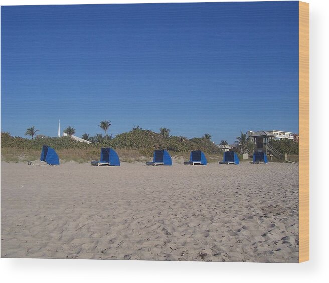 Beach Wood Print featuring the photograph Welcome by Sheila Silverstein