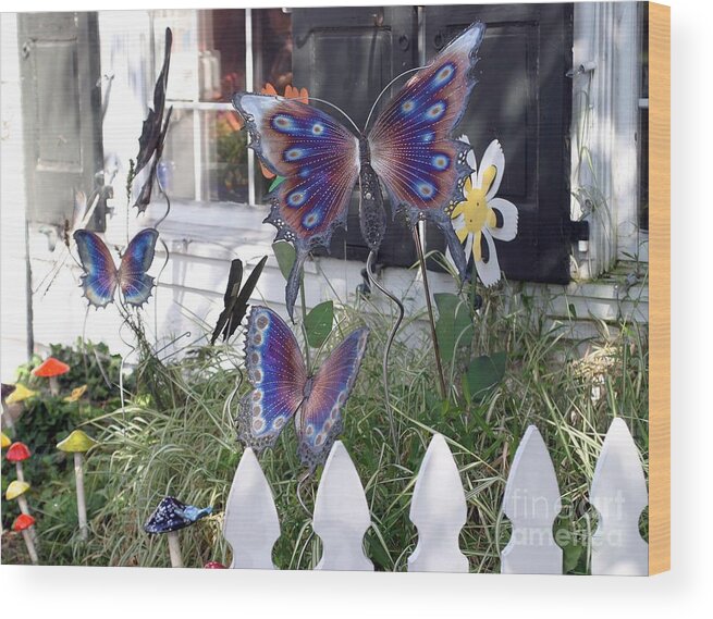 Window Wood Print featuring the photograph Whimsical Window by Living Color Photography Lorraine Lynch