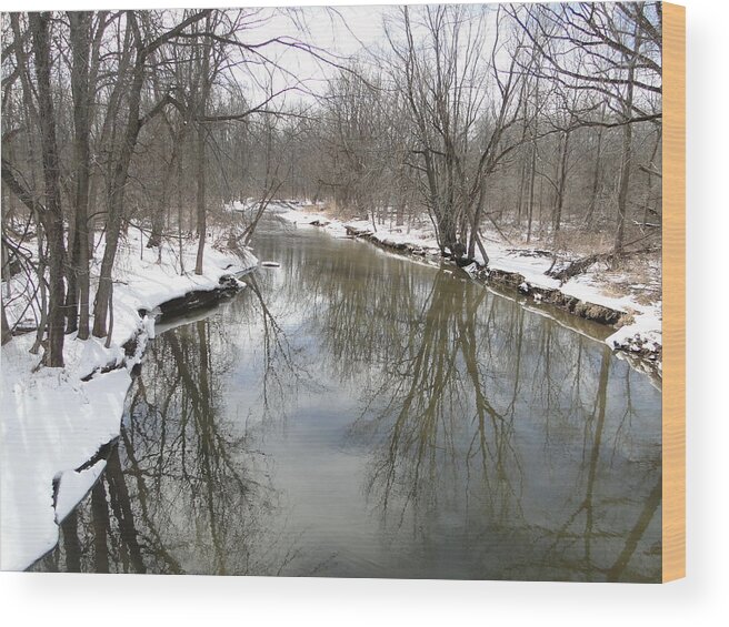Whiteman Wood Print featuring the mixed media Whitemans Creek by Bruce Ritchie