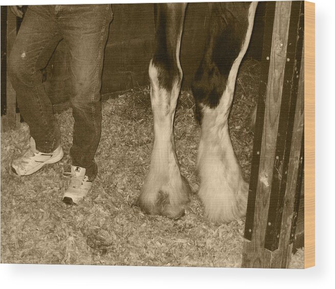 Human Legs Wood Print featuring the photograph You Put Your Right Foot Out by Kym Backland