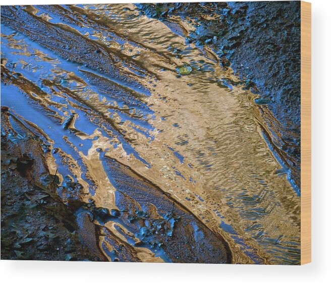 Reflections Wood Print featuring the photograph Liquid Gold by George Tuffy