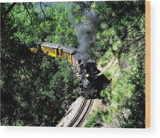 Train Wood Print featuring the photograph Nostalgic Moments by Carol Milisen