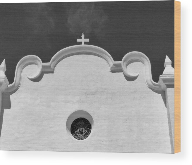 Ajo Arizona Wood Print featuring the photograph Ajo Churches 19 #1 by JustJeffAz Photography
