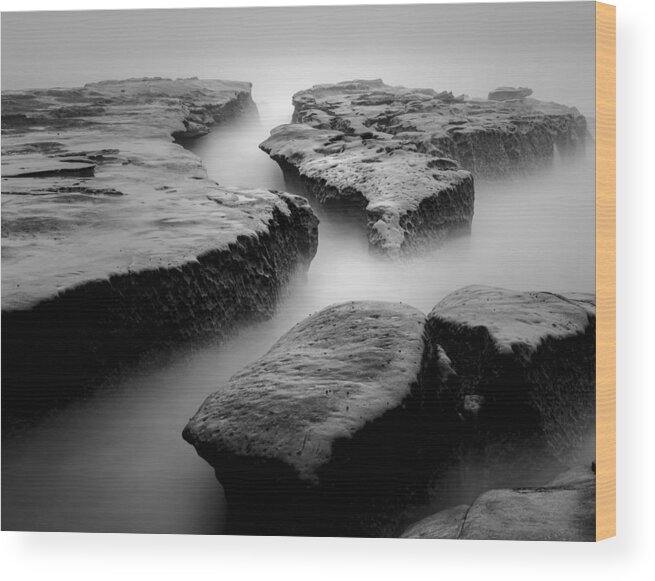 Ocean Wood Print featuring the photograph Channels #1 by Joseph Smith