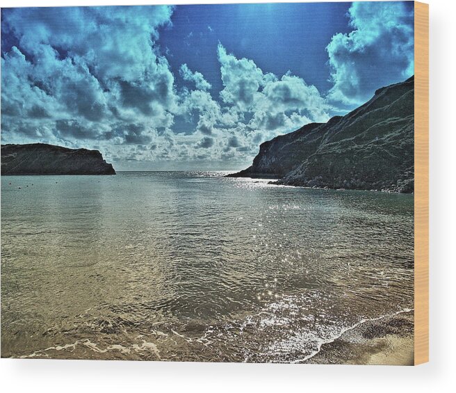 Seascapes Wood Print featuring the photograph Lulworth Cove by Richard Denyer
