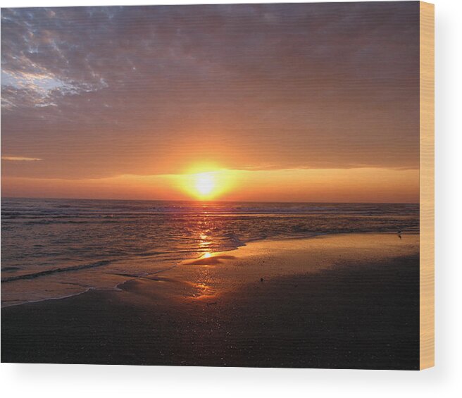 Sunset Photography Wood Print featuring the photograph Walk with me #1 by Evelyn Patrick