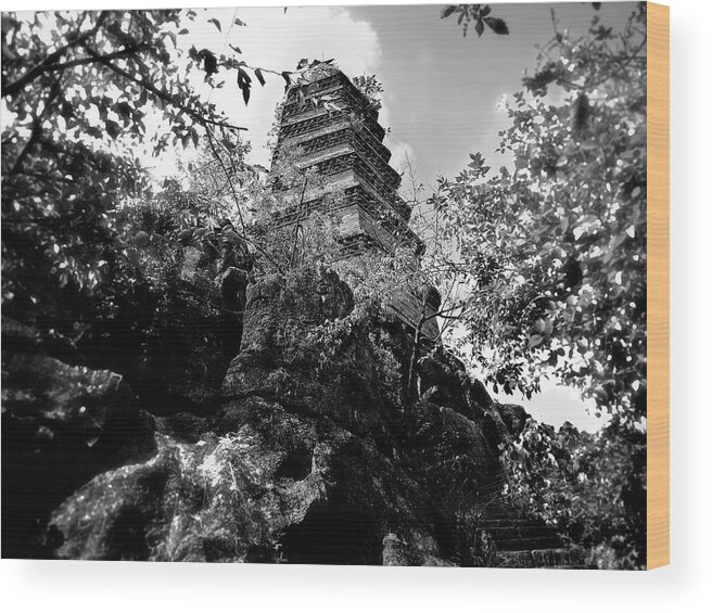 China Wood Print featuring the photograph China Guilin landscape scenery photography #15 by Artto Pan