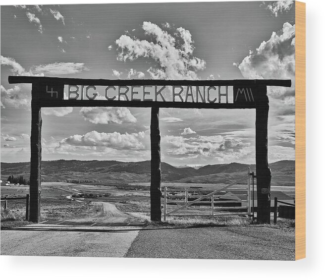 Big Creek Ranch Wood Print featuring the photograph Big Creek Ranch #2 by Mountain Dreams