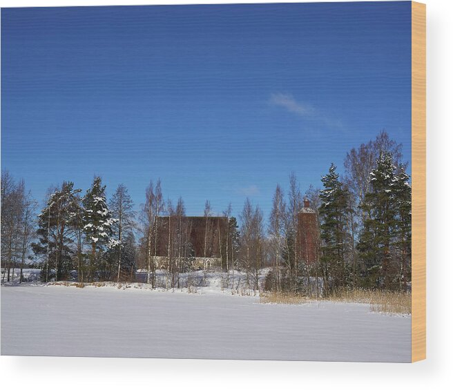 Finland Wood Print featuring the photograph The Church of St Mary in Sastamala #2 by Jouko Lehto