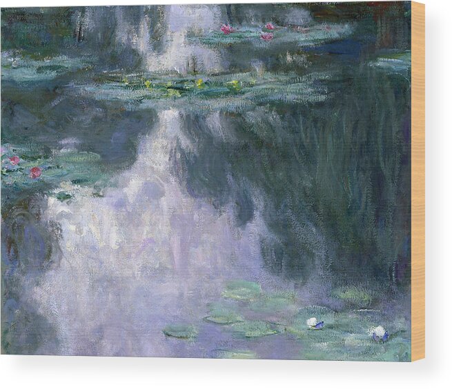Nympheas Wood Print featuring the painting Waterlilies by Claude Monet