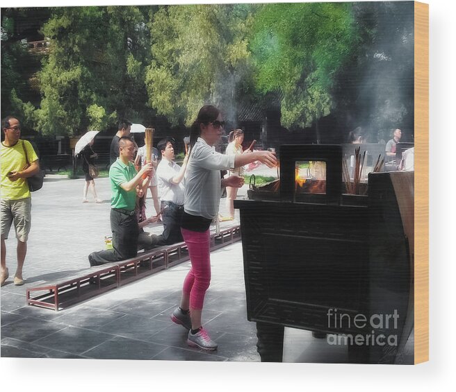 China Wood Print featuring the photograph Discovering China by Marisol VB