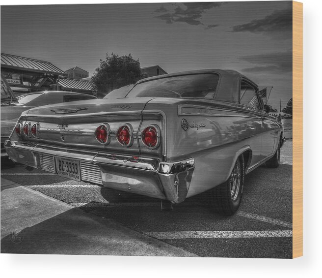 Chevrolet Wood Print featuring the photograph '62 Impala SS 001 #62 by Lance Vaughn