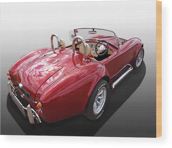 Shelby Wood Print featuring the photograph AC Cobra 1966 by Gill Billington
