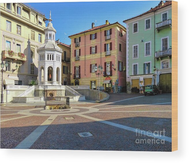 Acqui Terme Wood Print featuring the photograph Acqui Terme...Italy by Jennie Breeze