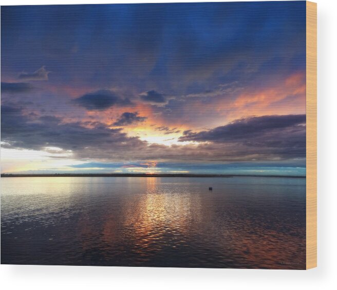 Afterglow Wood Print featuring the photograph Afterglow by Dark Whimsy