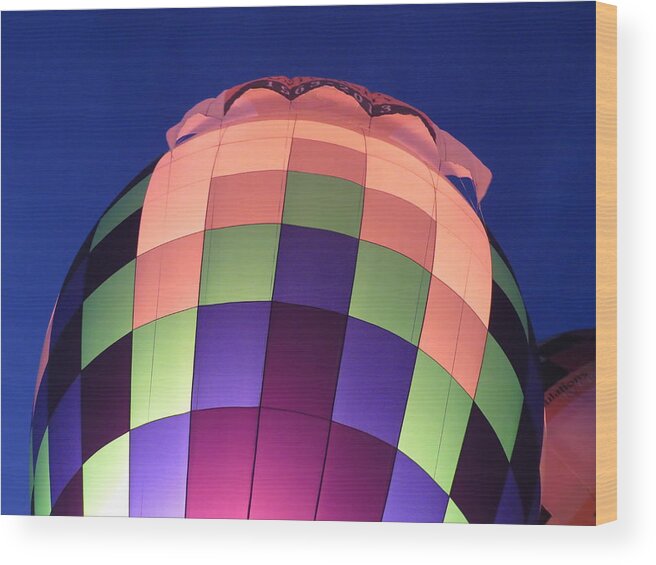 Hot Air Wood Print featuring the digital art Air Balloon by Kathleen Illes