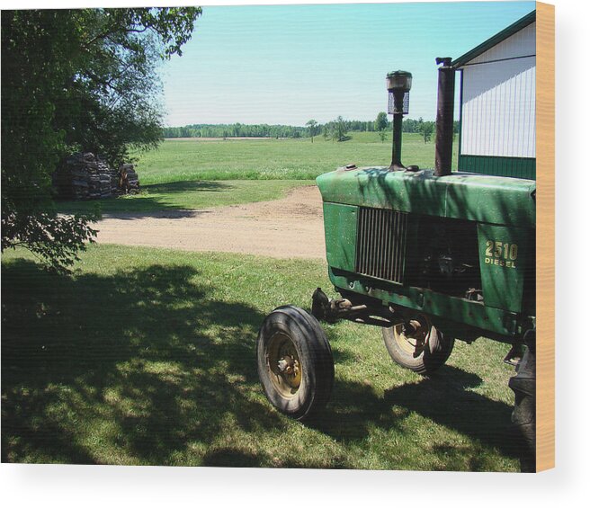 Farm Wood Print featuring the photograph Back 40 by Todd Zabel