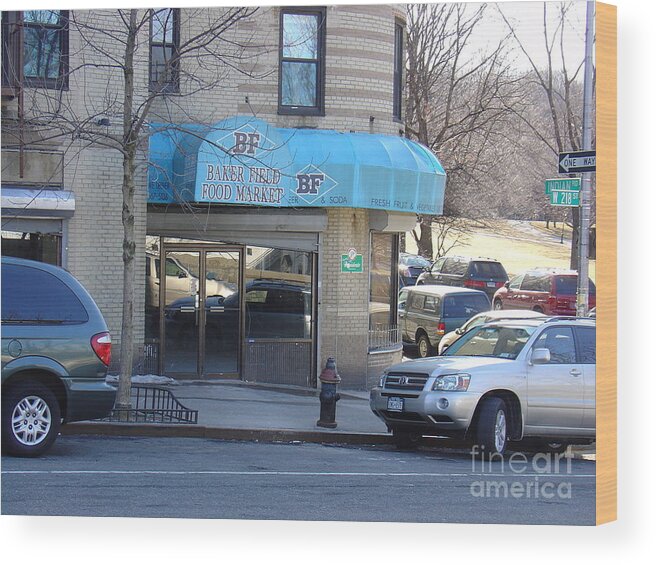 Baker Field Deli Wood Print featuring the photograph Baker Field Deli by Cole Thompson