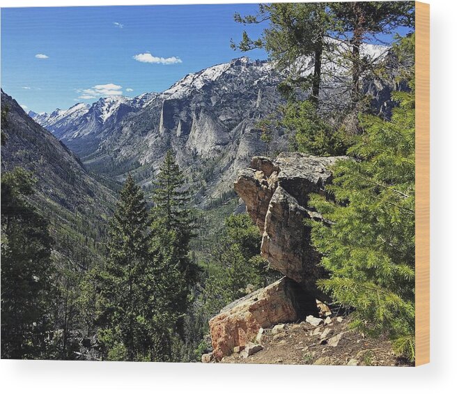 Blodgett Canyon Overlook Wood Print featuring the photograph Blodgett Canyon Mt. by Joseph J Stevens