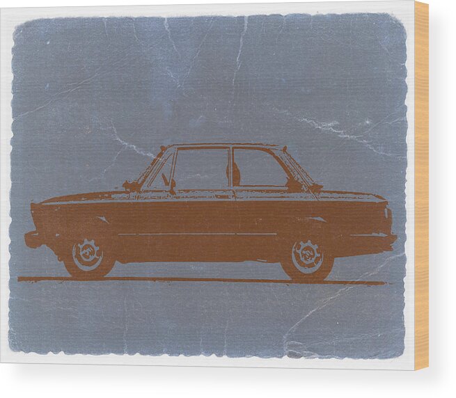 Bmw 2002 Wood Print featuring the photograph BMW 2002 Orange by Naxart Studio