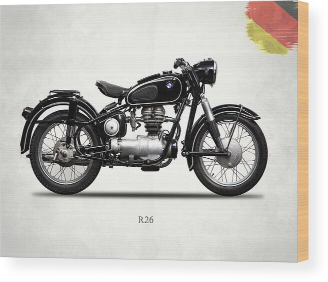 Bmw R26 Wood Print featuring the photograph The R26 Motorcycle by Mark Rogan
