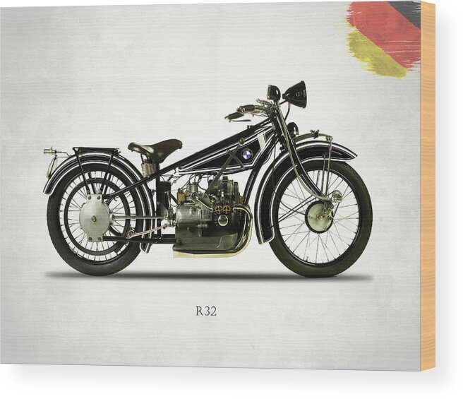 Bmw Wood Print featuring the photograph The R32 Motorcycle by Mark Rogan