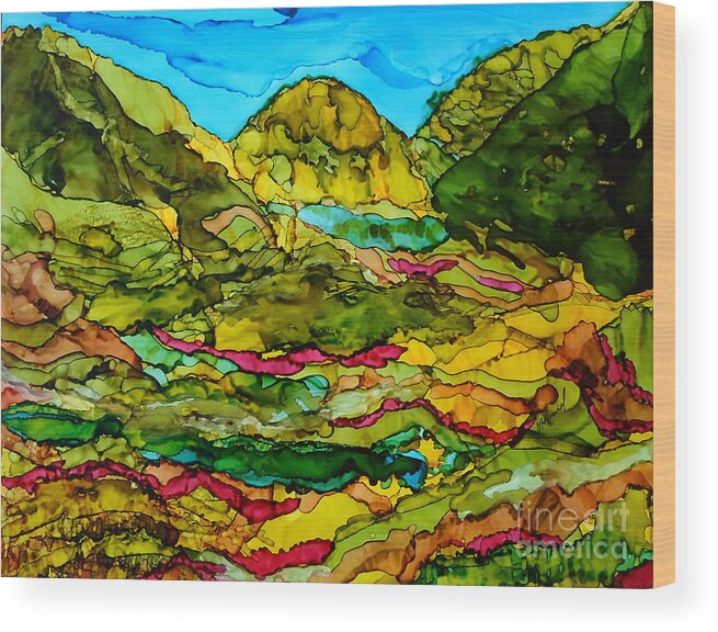 Bohol Pilippines Wood Print featuring the painting Bohol Pilippines by Vicki Housel