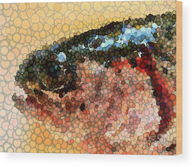 Fish Wood Print featuring the photograph Bubbles by Carol Grimes