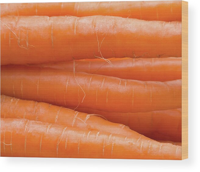 Carrots Wood Print featuring the photograph Carrots by Wim Lanclus