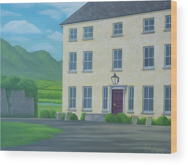 Ireland Wood Print featuring the painting Churchtown Reunion by Mark Lopez