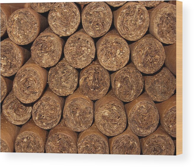 Cigars Wood Print featuring the photograph Cigars 262 by Michael Fryd