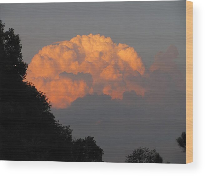 Clouds Wood Print featuring the photograph Cloud 2 by Douglas Pike