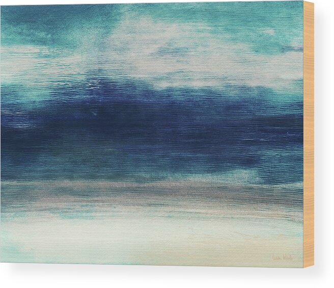 Beach Wood Print featuring the mixed media Coastal Escape 2- Art by Linda Woods by Linda Woods