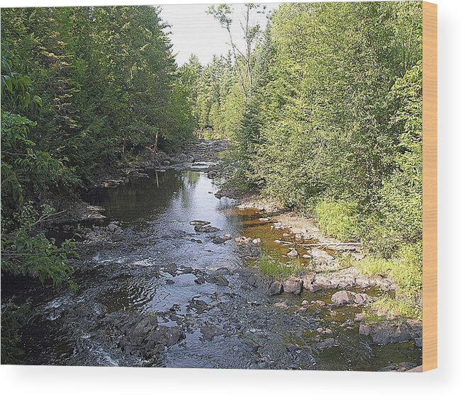 River Wood Print featuring the photograph Copper Falls River by Terence McSorley